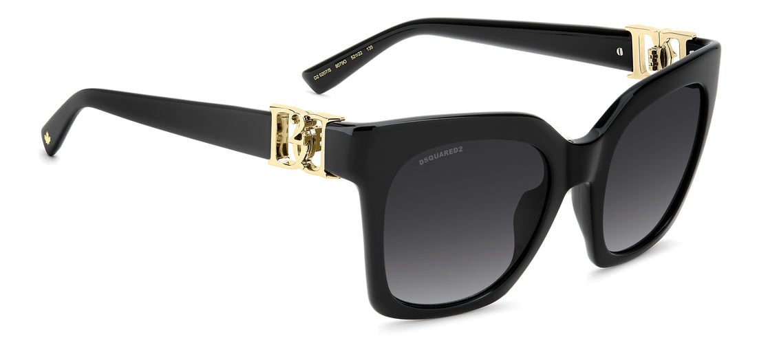 Gafas de sol dsquared2 d2 0207/s 807 9o negro cat eye femenino talla 52mm - Vista de detalle