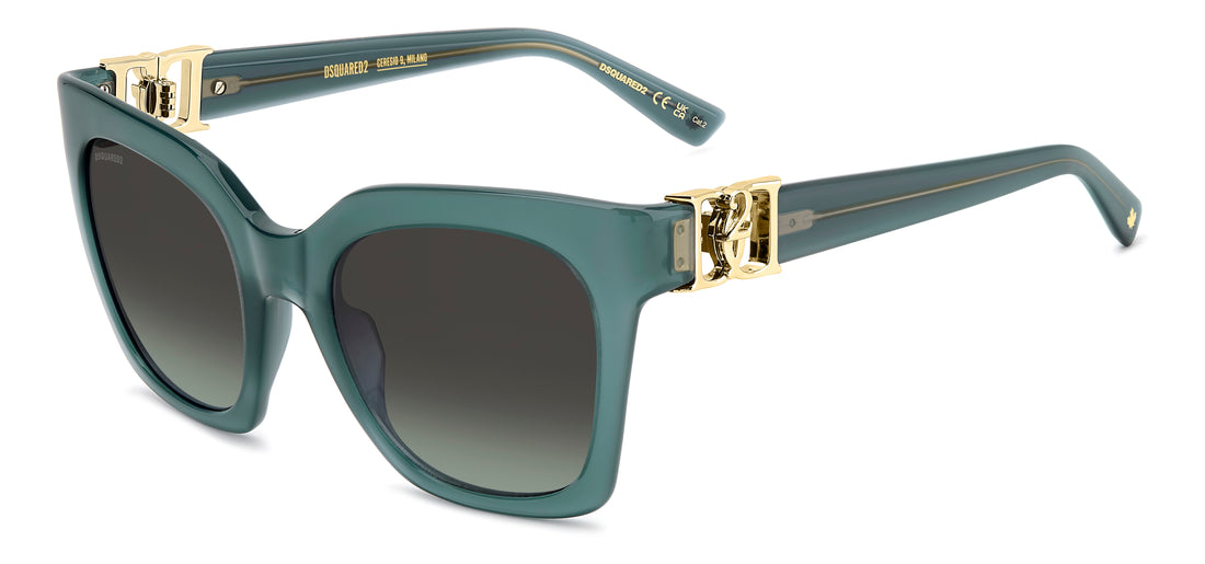 Gafas de sol dsquared2 d2 0207/s zi9 ib verde cat eye femenino talla 52mm - Vista principal
