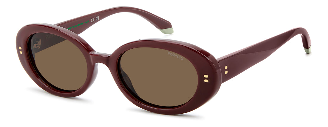 Sonnenbrillen polaroid pld 6253/s/x lhf sp burdeos oval femenino größe 52mm - Hauptansicht