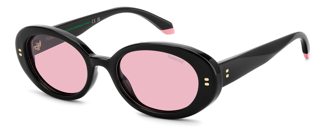Gafas de sol polaroid pld 6253/s/x qfu 0f negro oval femenino talla 52mm - Vista principal