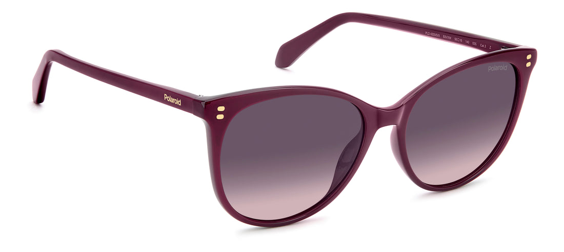 Óculos de sol polaroid pld 4200/s/x b3v xw violeta cat eye femenino tamanho 56mm - Vista de detalhe