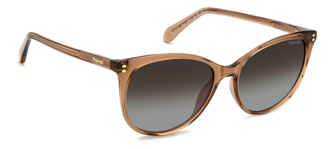Óculos de sol polaroid pld 4200/s/x ham la beige cat eye femenino tamanho 56mm - Vista de detalhe