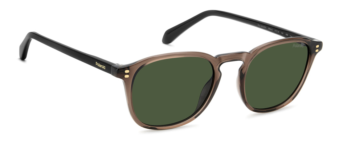 Óculos de sol polaroid pld 4203/s/x 09q uc marron round masculino tamanho 51mm - Vista de detalhe