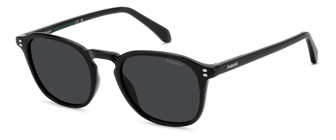 Óculos de sol polaroid pld 4203/s/x 807 m9 negro round masculino tamanho 51mm - Vista principal