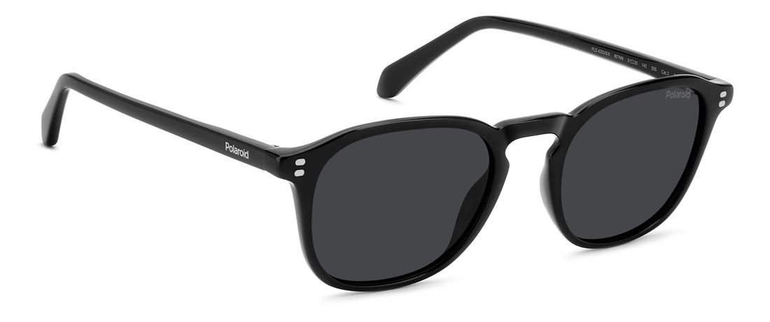 Óculos de sol polaroid pld 4203/s/x 807 m9 negro round masculino tamanho 51mm - Vista de detalhe