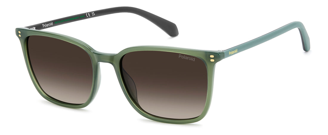 Sonnenbrillen polaroid pld 4207/s/x 1ed la verde rectangular masculino größe 55mm - Hauptansicht