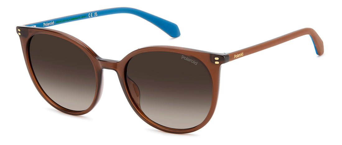 Gafas de sol polaroid pld 4208/s/x 09q la marron cat eye femenino talla 55mm - Vista principal