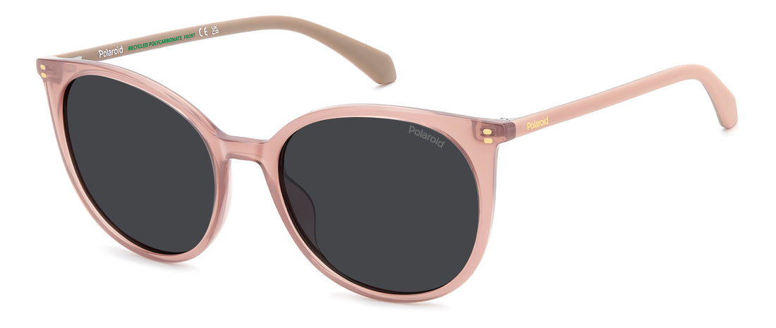 Óculos de sol polaroid pld 4208/s/x 35j m9 rosa cat eye femenino tamanho 55mm - Vista principal