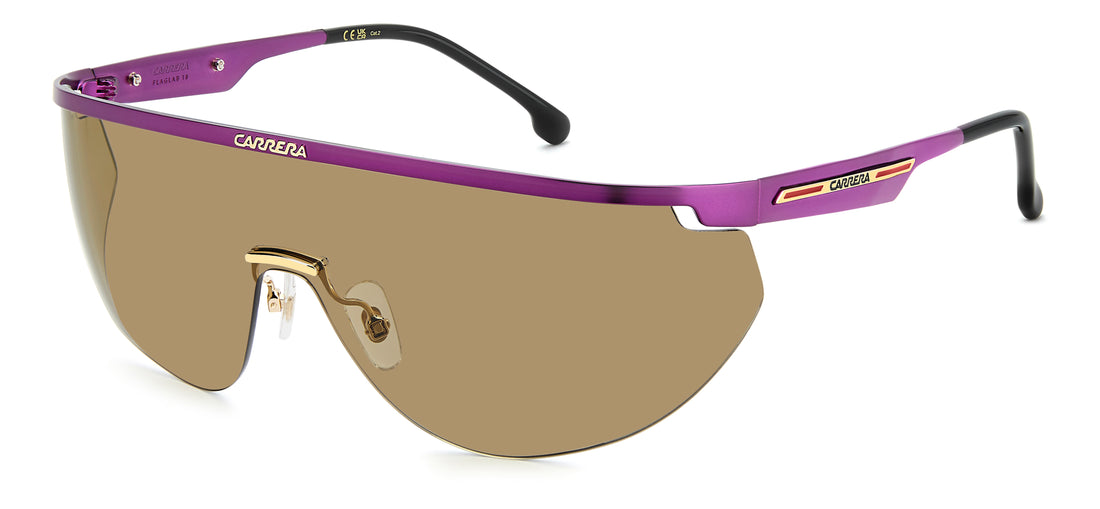 Gafas de sol carrera flaglab 19 dq2 70 marron rectangular femenino talla 99mm - Vista principal