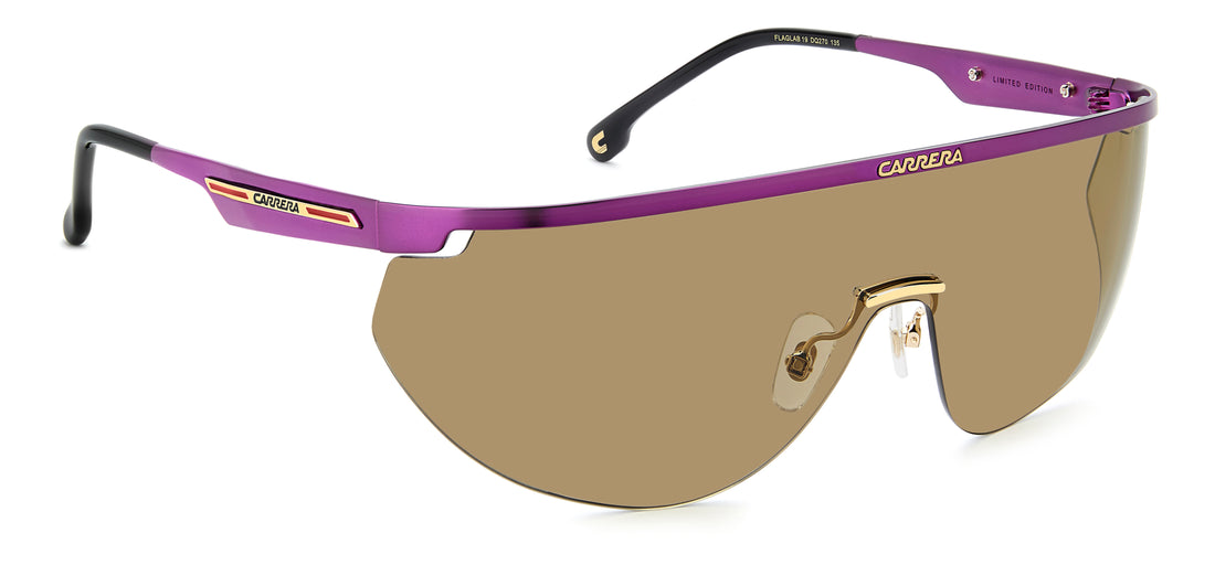 Gafas de sol carrera flaglab 19 dq2 70 marron rectangular femenino talla 99mm - Vista de detalle