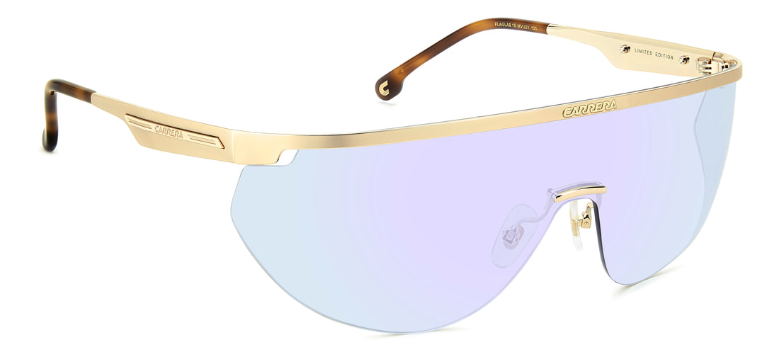 Gafas de sol carrera flaglab 19 mvu 2y azul rectangular femenino talla 99mm - Vista de detalle