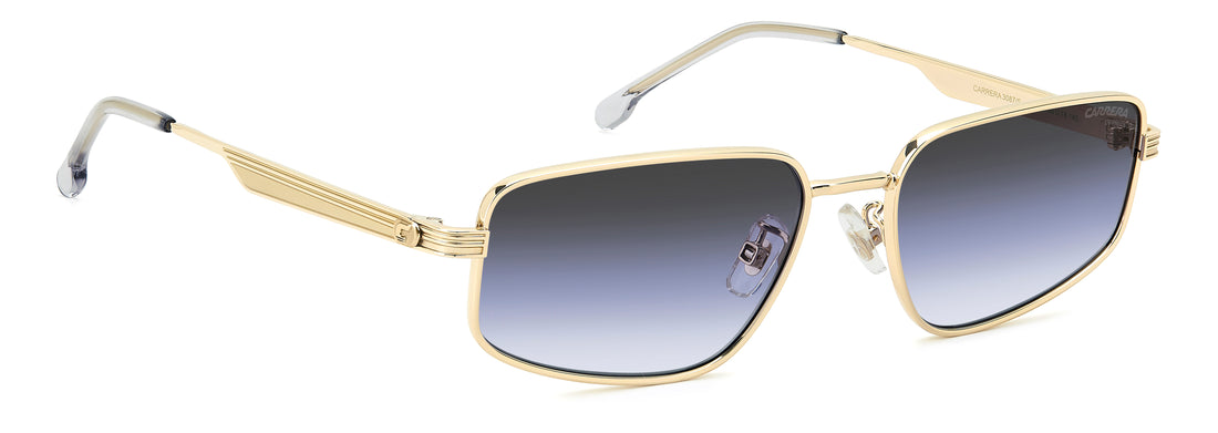 Occhiali da sole carrera 3087/s j5g gb dorado rectangular femenino taglia 56mm - Vista dettagliata