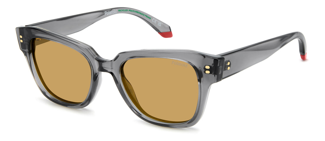 Occhiali da sole polaroid pld 6251/s/x kb7 mu grey cat eye femenino taglia 51mm - Vista principale