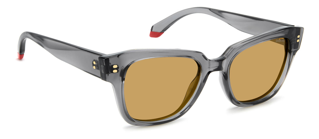 Occhiali da sole polaroid pld 6251/s/x kb7 mu grey cat eye femenino taglia 51mm - Vista dettagliata