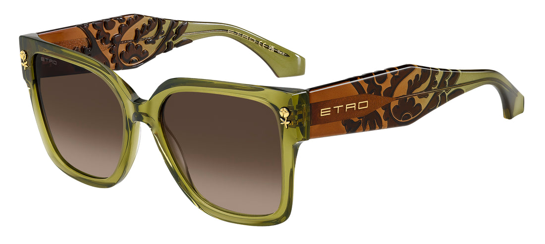 Óculos de sol etro 0127/s 1ed ha verde square femenino tamanho 57mm - Vista principal