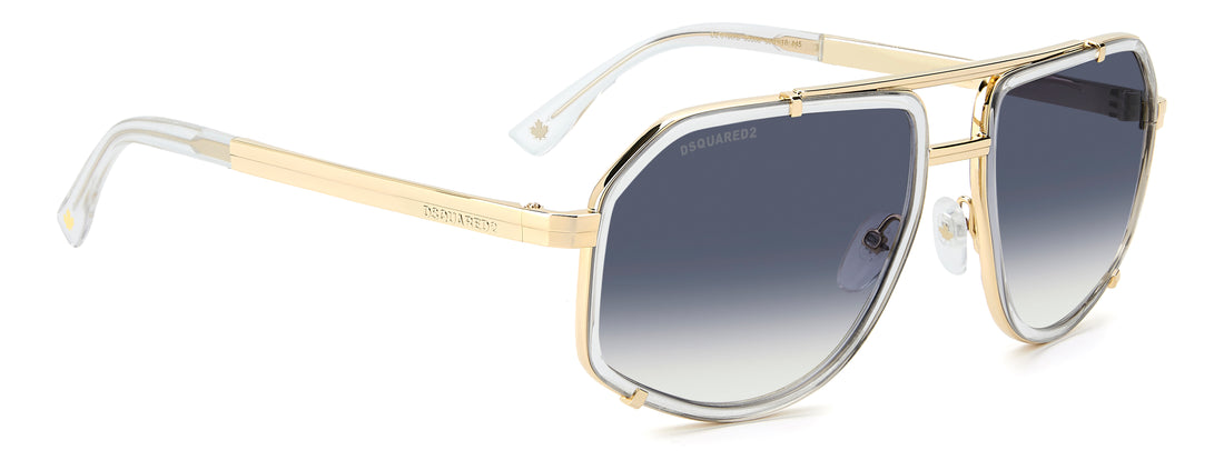 Zonnebrillen dsquared2 d2 0190/s 900 08 transparente rectangular masculino maat 60mm - Detailaanzicht
