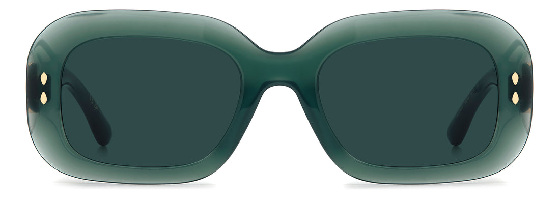 Óculos de sol isabel marant im 0246/s 1ed ku verde rectangular femenino tamanho 53mm - Vista de detalhe