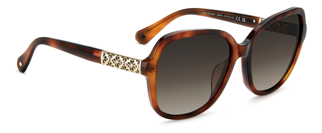Sunglasses kate spade ks eliza 2/g/s 086 ha havana round femenino size 57mm - Detailed view
