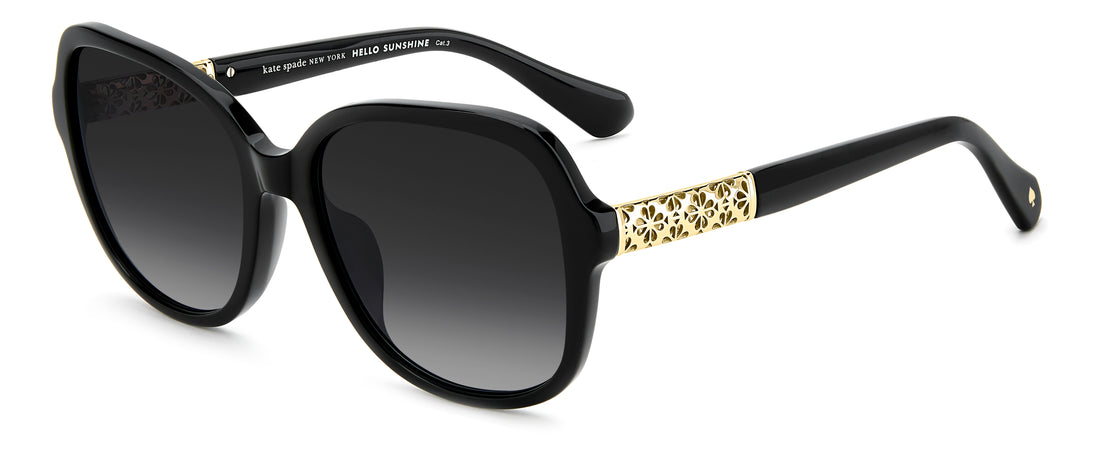 Sunglasses kate spade ks eliza 2/g/s 807 9o negro round femenino size 57mm - Main view