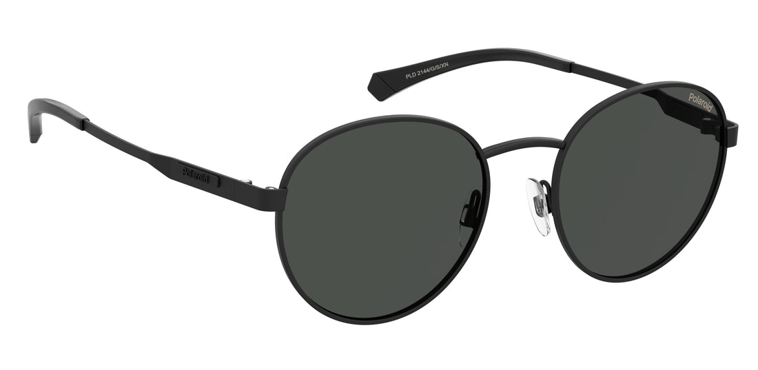 Óculos de sol polaroid pld 2144/g/s/xn 003 m9 negro oval unisex tamanho 52mm - Vista de detalhe
