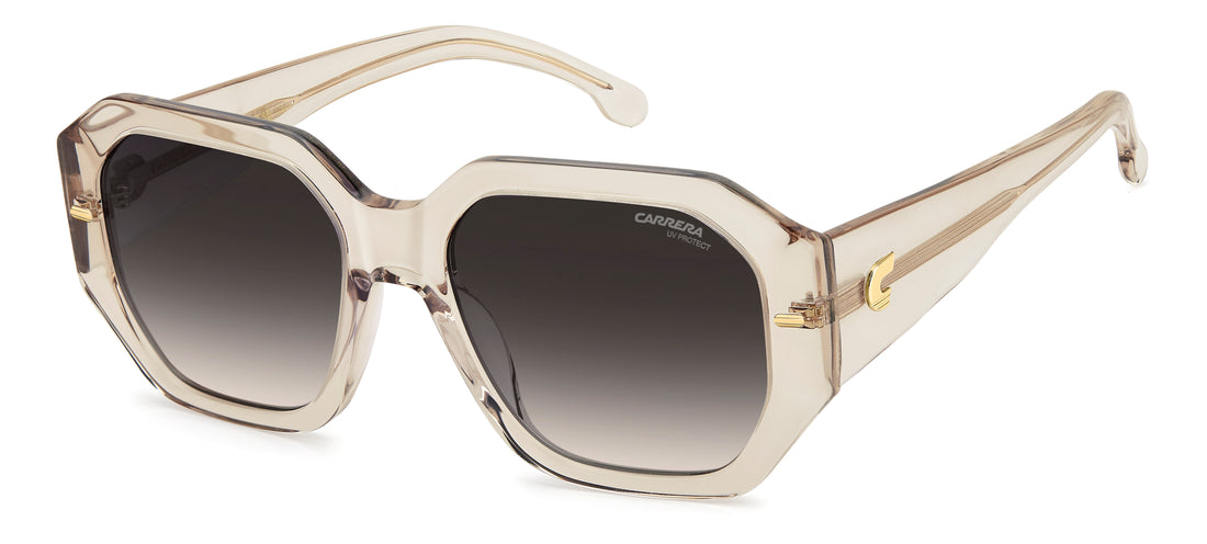 Solglasögon carrera 3109/s 10a 9o beige square femenino storlek 55mm - Huvudvy