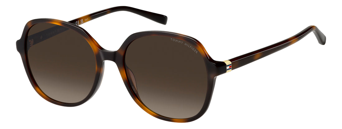 Sonnenbrillen tommy hilfiger th 2394/s 05l ha havana square femenino größe 55mm - Hauptansicht
