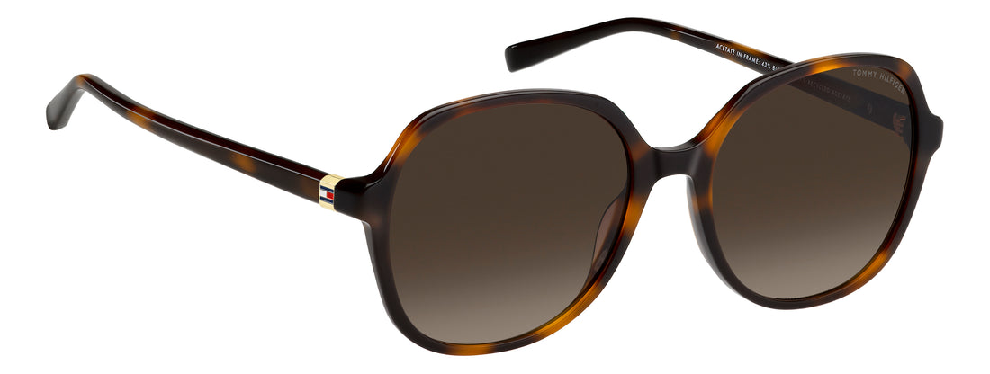 Sonnenbrillen tommy hilfiger th 2394/s 05l ha havana square femenino größe 55mm - Detailansicht