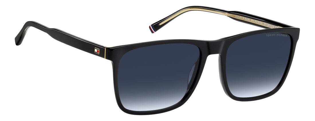 Sonnenbrillen tommy hilfiger th 2390/s 807 08 negro rectangular masculino größe 58mm - Detailansicht