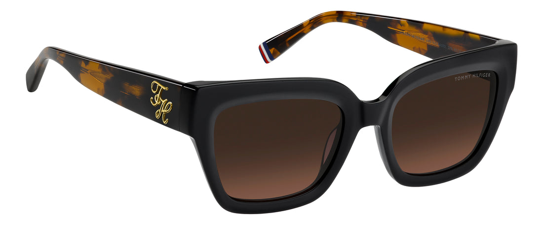 Sonnenbrillen tommy hilfiger th 2402/s 807 m2 negro rectangular femenino größe 53mm - Detailansicht