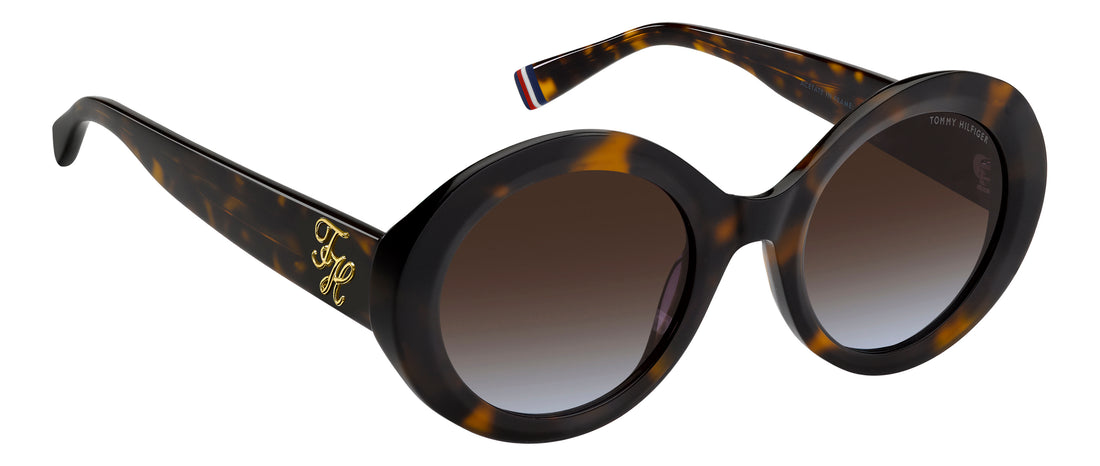 Sonnenbrillen tommy hilfiger th 2403/s 086 98 havana round femenino größe 52mm - Detailansicht