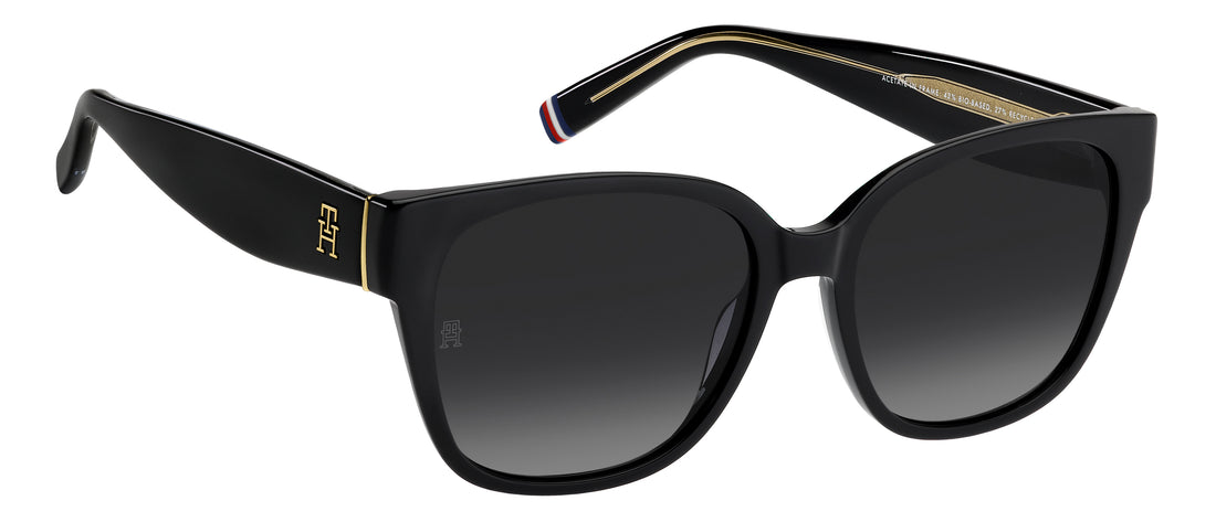 Sonnenbrillen tommy hilfiger th 2398/s 807 9o negro square femenino größe 55mm - Detailansicht