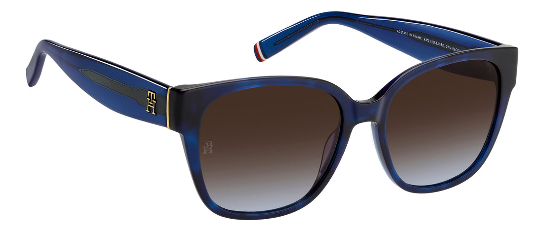 Sonnenbrillen tommy hilfiger th 2398/s jbw 98 azul square femenino größe 55mm - Detailansicht