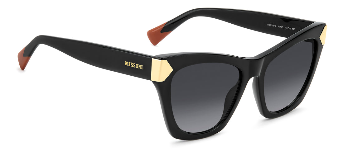 Sonnenbrillen missoni mis 0305/s 807 9o negro rectangular femenino größe 55mm - Detailansicht