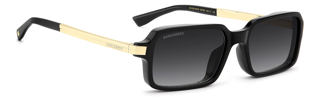 Sonnenbrillen dsquared2 d2 0214/g/s 807 9o negro rectangular masculino größe 54mm - Detailansicht