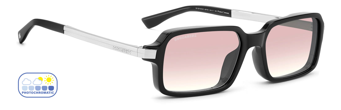 Sonnenbrillen dsquared2 d2 0214/g/s 807 n2 negro rectangular masculino größe 54mm - Detailansicht