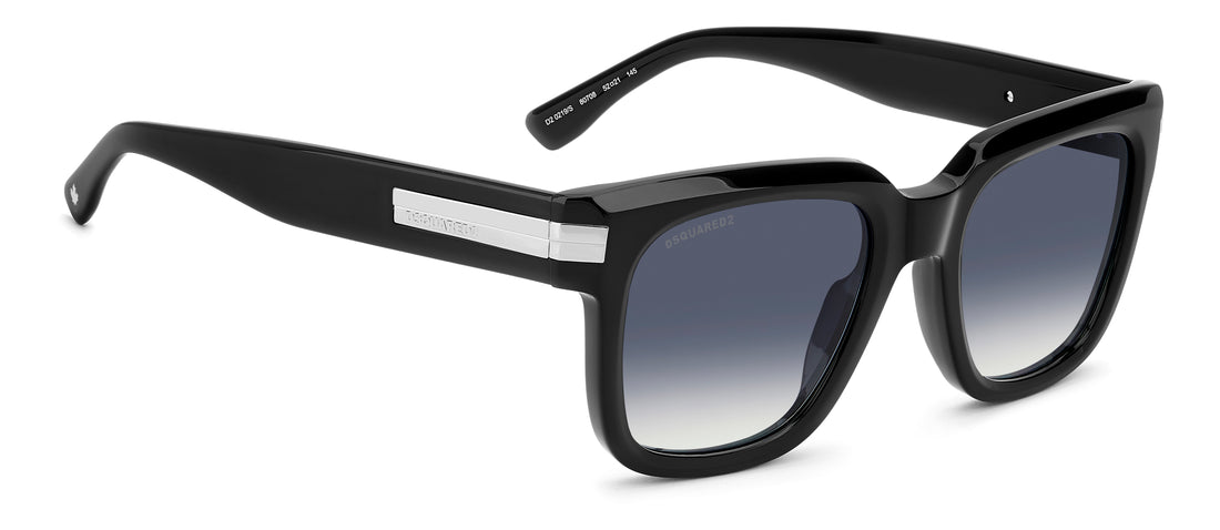 Sonnenbrillen dsquared2 d2 0219/s 807 08 negro rectangular masculino größe 52mm - Detailansicht