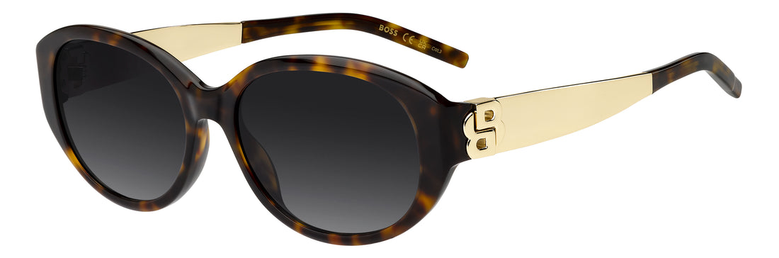 Sonnenbrillen hugo boss boss 2015/s 086 9o havana oval femenino größe 56mm - Hauptansicht