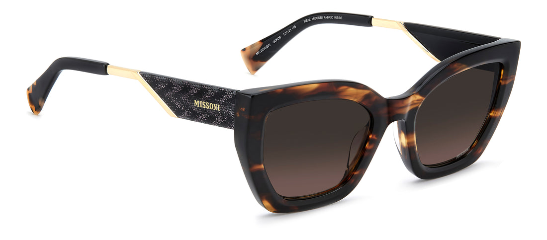 Sonnenbrillen missoni mis 0291/g/s 2ok o9 havana rectangular femenino größe 53mm - Detailansicht