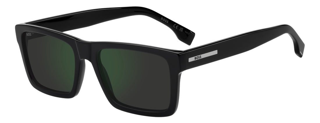 Lunettes de soleil hugo boss boss 1983/s 807 i8 negro rectangular masculino taille 56mm - Vue principale