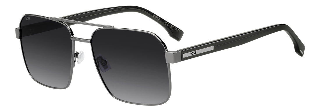 Lunettes de soleil hugo boss boss 1985/s kj1 9o plateado square masculino taille 59mm - Vue principale