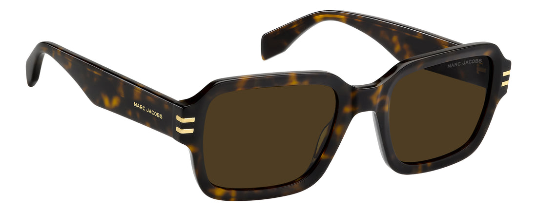 Solglasögon marc jacobs marc 946/s 086 70 havana rectangular masculino storlek 53mm - Detaljvy