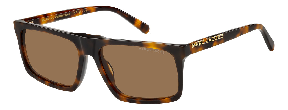 Solglasögon marc jacobs marc 934/s 086 70 havana rectangular femenino storlek 58mm - Huvudvy