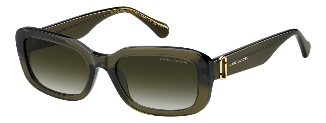 Solglasögon marc jacobs marc 925/s 1ed 9k verde rectangular femenino storlek 55mm - Huvudvy