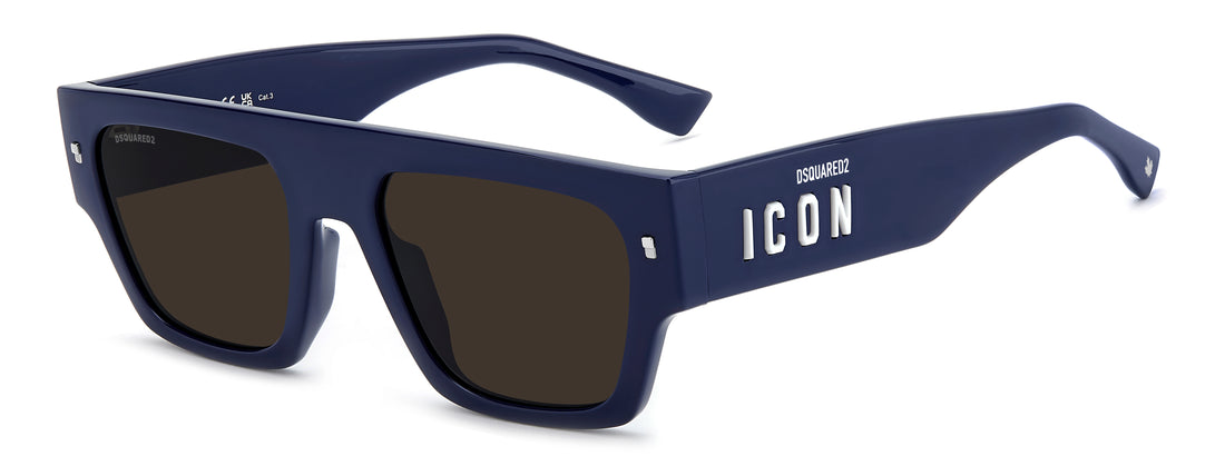 Sonnenbrillen dsquared2 icon 0031/s pjp ir azul rectangular masculino größe 55mm - Hauptansicht