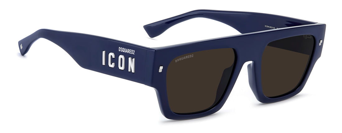 Sonnenbrillen dsquared2 icon 0031/s pjp ir azul rectangular masculino größe 55mm - Detailansicht