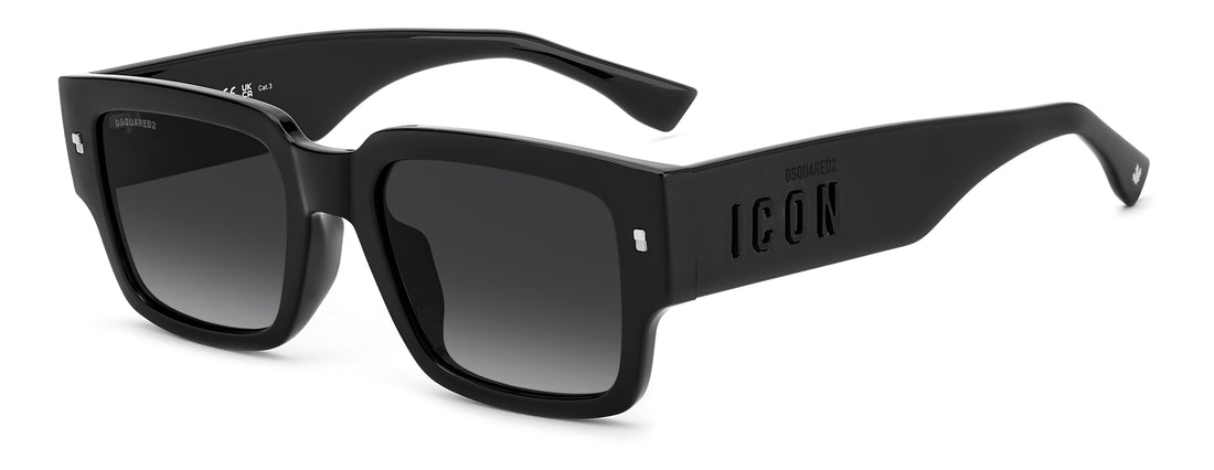 Sonnenbrillen dsquared2 icon 0032/g/s 807 9o negro rectangular masculino größe 53mm - Hauptansicht
