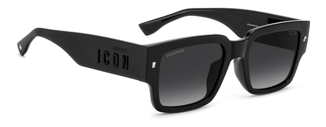 Sonnenbrillen dsquared2 icon 0032/g/s 807 9o negro rectangular masculino größe 53mm - Detailansicht