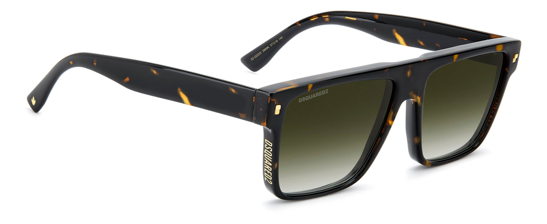 Sonnenbrillen dsquared2 d2 0222/s 086 9k havana rectangular masculino größe 57mm - Detailansicht