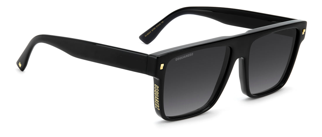 Sonnenbrillen dsquared2 d2 0222/s 807 9o negro rectangular masculino größe 57mm - Detailansicht