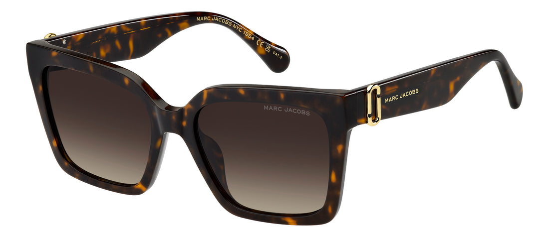 Solglasögon marc jacobs marc 926/g/s 086 ha havana rectangular femenino storlek 55mm - Huvudvy